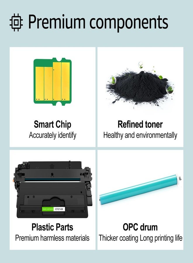 greencycle Compatible Toner Cartridge Replacement for HP 14X CF214X Work with Laser Jet Pro MFP M712 M712dn M712xh MFP M725 M725dn M725f Series Printer (Black, 1-Pack) - Image 4